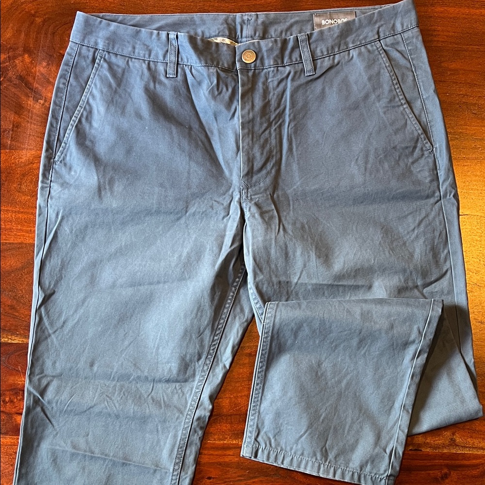 Bonobos Slate Blue Stretch Chino Pants